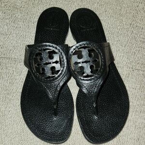 Tory Burch Black Thong Sandals